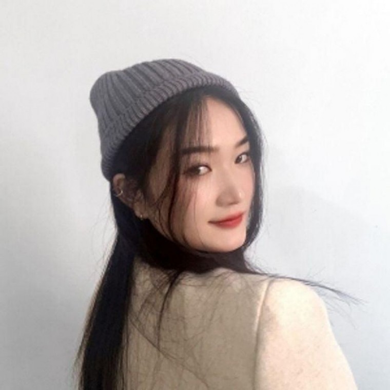 หมวกบีนนี่ไหมพรมสั้น Poen (สีเทา) หมวกวอทช์แคป หมวกเล옹 สำหรับฤดูหนาว