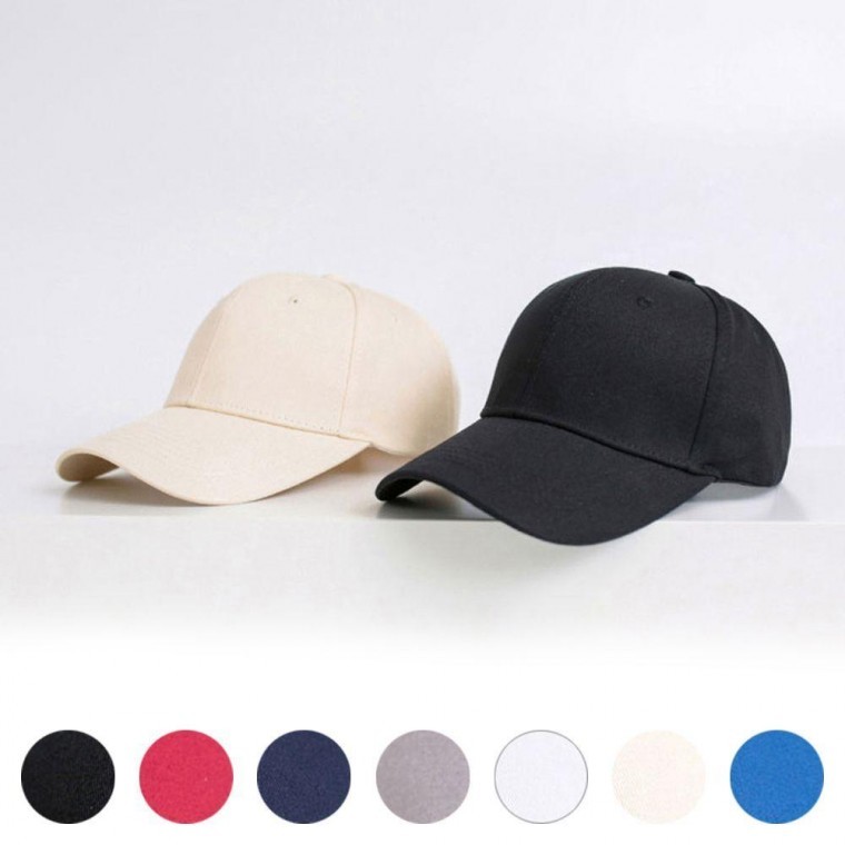 หมวกแก๊ปเบสบอลดีไซน์เรียบๆ สีพื้น สำหรับผู้ชายและผู้หญิง
