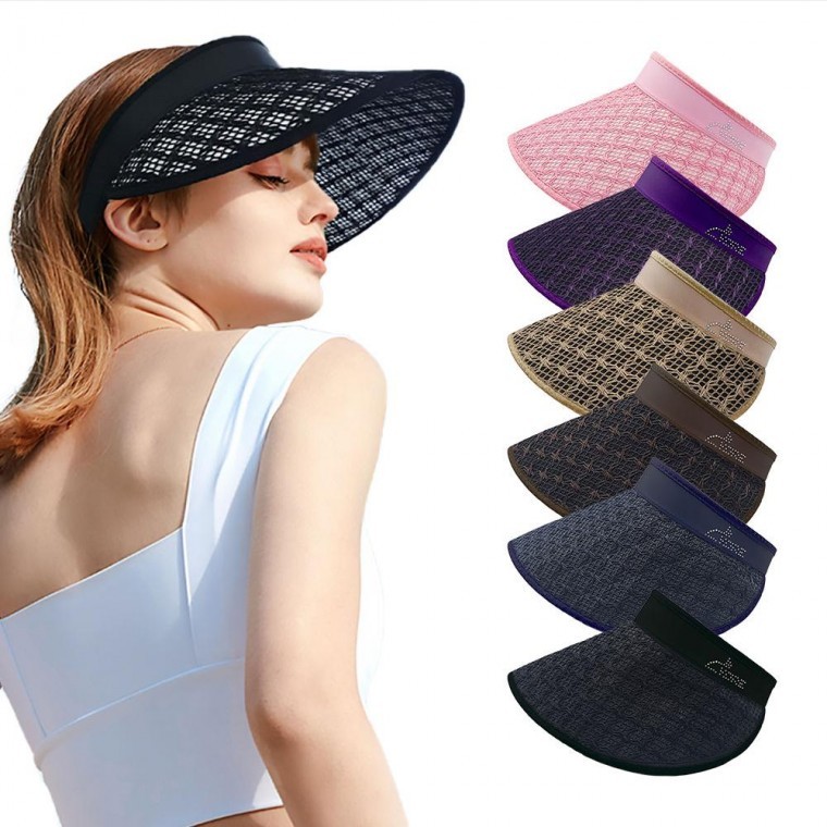 หมวกกันแดดพับได้ผลิตในประเทศ CVO MESH สำหรับผู้สูงอายุ เดินทาง ชายหาด สถานที่พักผ่อนหย่อนใจ ทำงาน เดินเล่น กันแดด