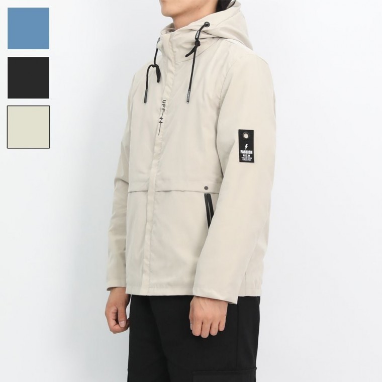 เสื้อจั๊มเปอร์กันลมมีฮู้ดสำหรับผู้ชาย สำหรับเล่นกีฬา ปีนเขา