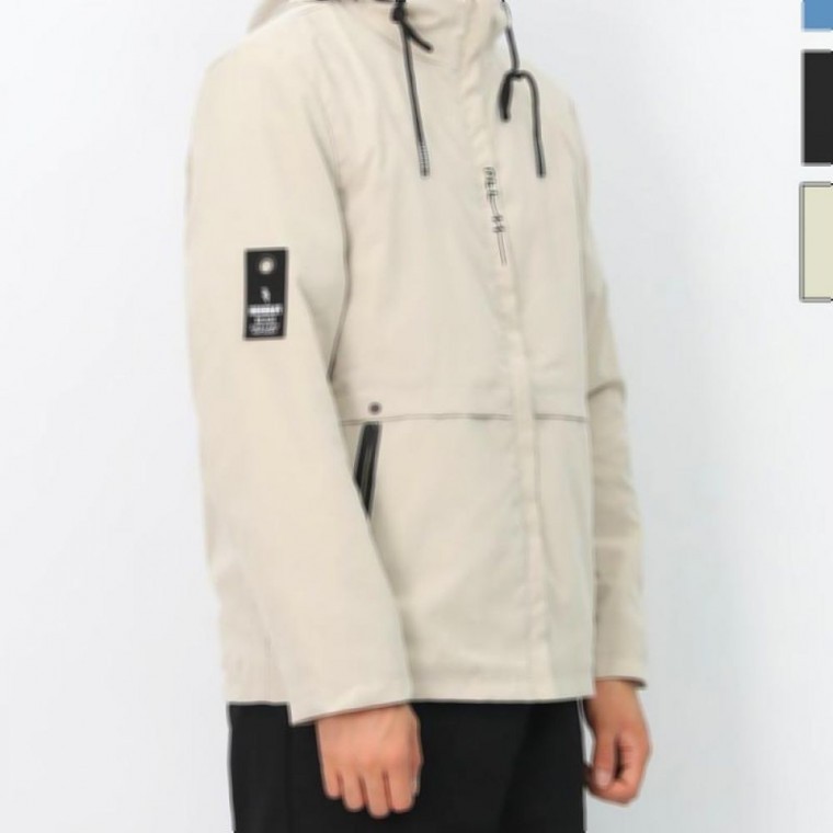 เสื้อจั๊มเปอร์กันลมมีฮู้ดสำหรับผู้ชาย สำหรับปีนเขาและเล่นกีฬา
