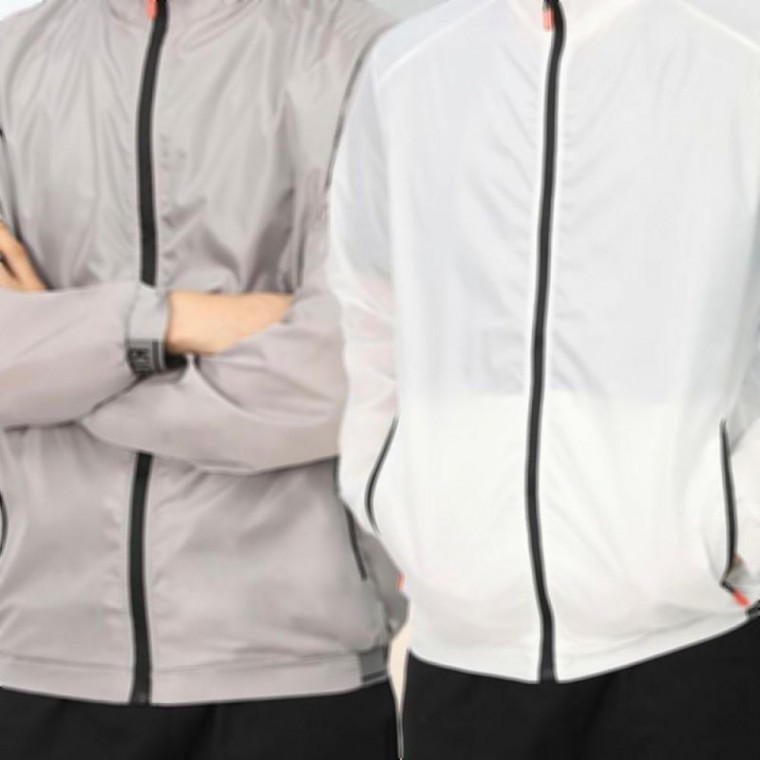 เสื้อกันลมแทร็คแจ็คเก็ตสำหรับฤดูใบไม้ร่วง สไตล์เอาท์ดอร์ น้ำหนักเบา