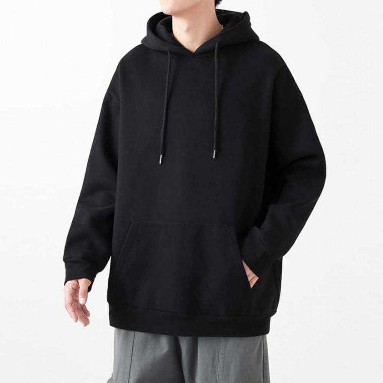 เสื้อฮู้ดแขนยาวไซส์ใหญ่แฟชั่นลำลองสำหรับผู้ชายในฤดูใบไม้ผลิ