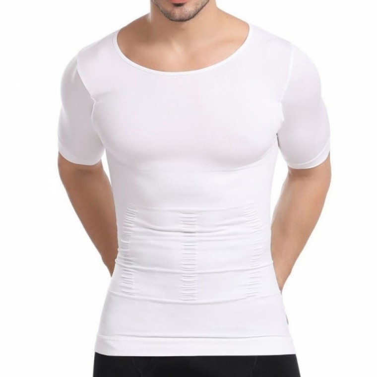 เสื้อยืดแขนสั้นกระชับสัดส่วนชาย