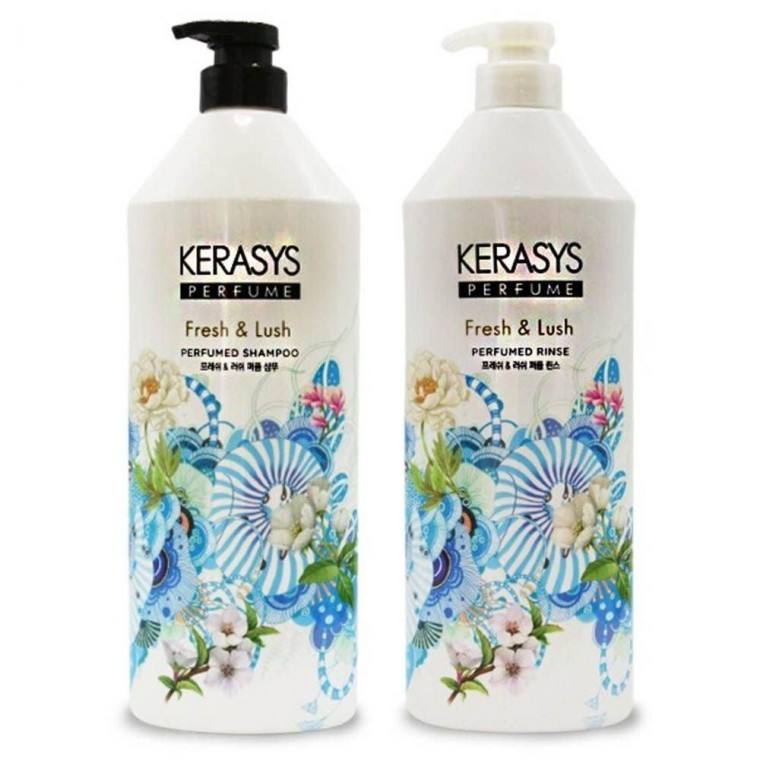 แชมพูและครีมนวดผม Kerasys Fresh & Lush Perfume 1L เลือก 1