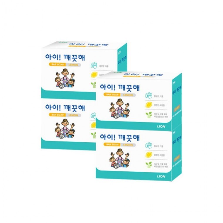 สบู่ Ai 깨끗해 กลิ่นเลมอนสดชื่น 100g x 4 ก้อน