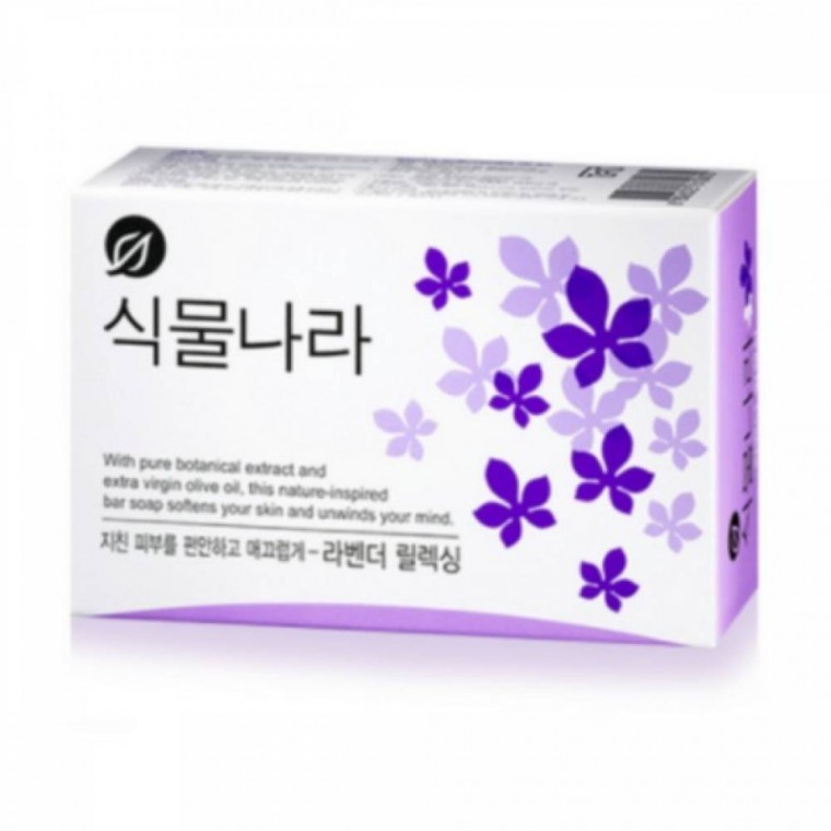 สบู่ Plant Nara Lavender Relaxing 100g x 4 ก้อน สำหรับล้างหน้าและดูแลผิว