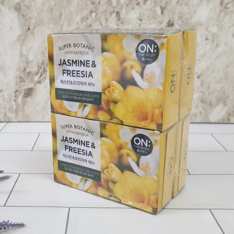 สบู่ On The Body Super Botanic Jasmine & Freesia 4 ก้อน