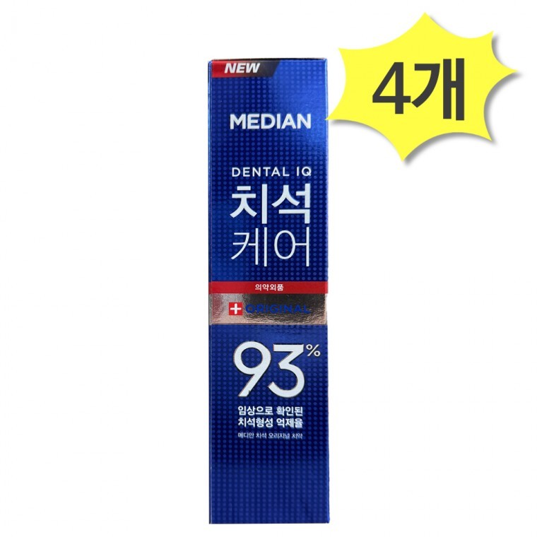 ยาสีฟัน Median Tartar Care Original 120g x 4 ชิ้น ดูแลหินปูน มีฟลูออไรด์