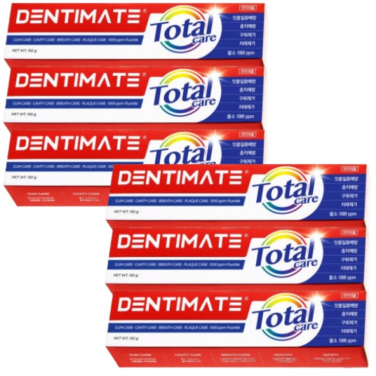 ยาสีฟัน Crio Clio Dentimate New Total Care 150g 6 ชิ้น