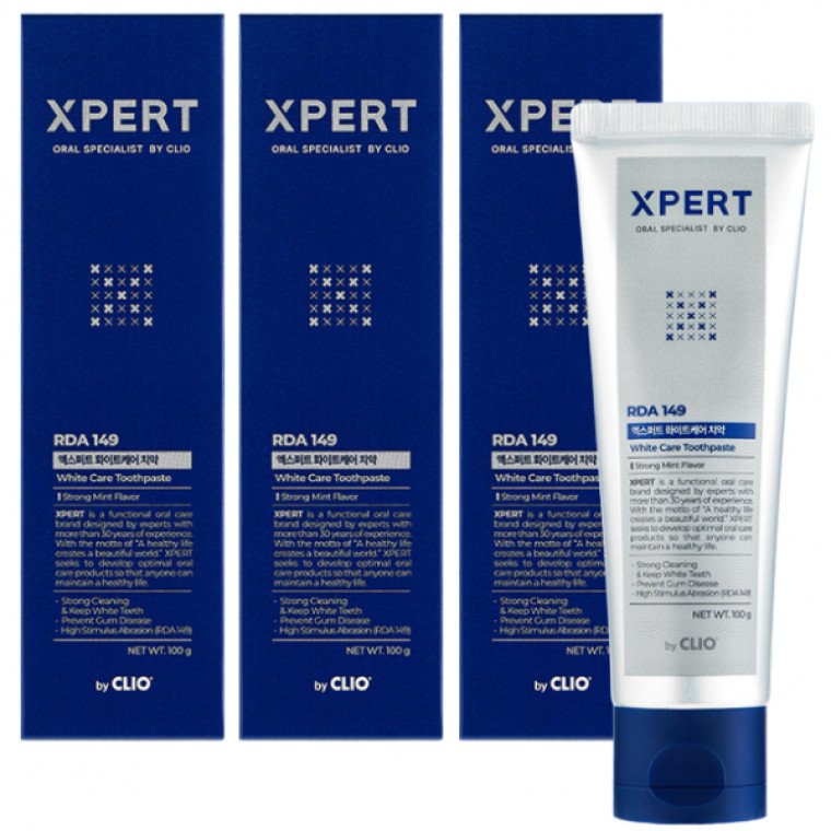 แปรงสีฟัน Crio Clio Expert White Care 100g 3 ชิ้น ดูแลหินปูน