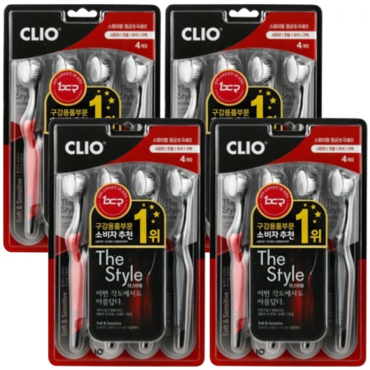 แปรงสีฟัน Crio Clio The Style ขนบางพิเศษ ต้านเชื้อแบคทีเรีย 16 ชิ้น แบบเกลียว