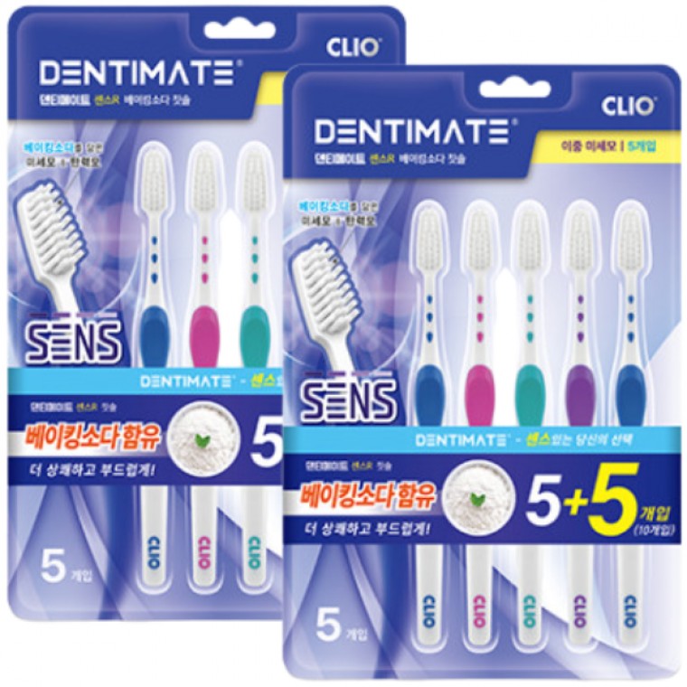 แปรงสีฟัน Crio Sense R ขนสองชั้นละเอียด 10+10 เบกกิ้งโซดา ปกป้องเหงือก