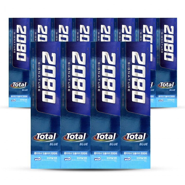 ยาสีฟัน 2080 Signature Total Blue Original Mint 120g 4 ชิ้น x 3 แพ็ค