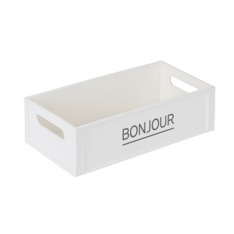 ตะกร้า Franco Lettering Basket เบอร์ 2 สีขาว