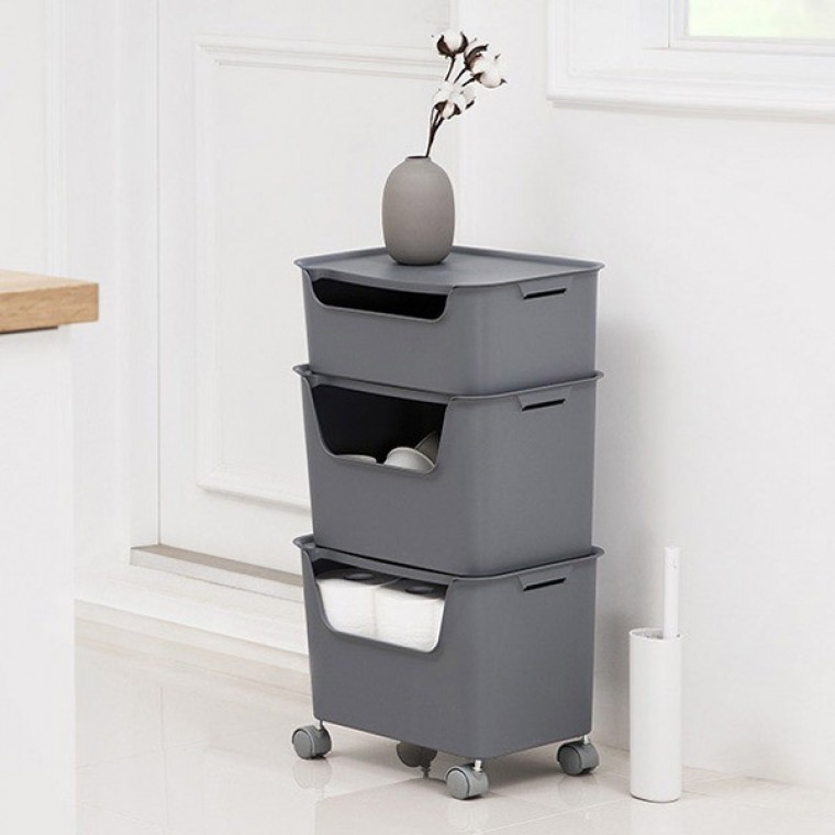 กล่องเก็บของ EL Living Box อเนกประสงค์พร้อมฝาครอบ ขนาดใหญ่