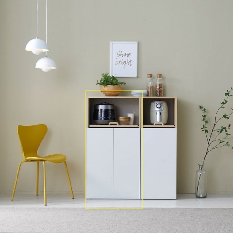 ตู้เก็บของในครัว Furniware Home Mini Oven Rack 600 ตู้เก็บของช่องแคบ