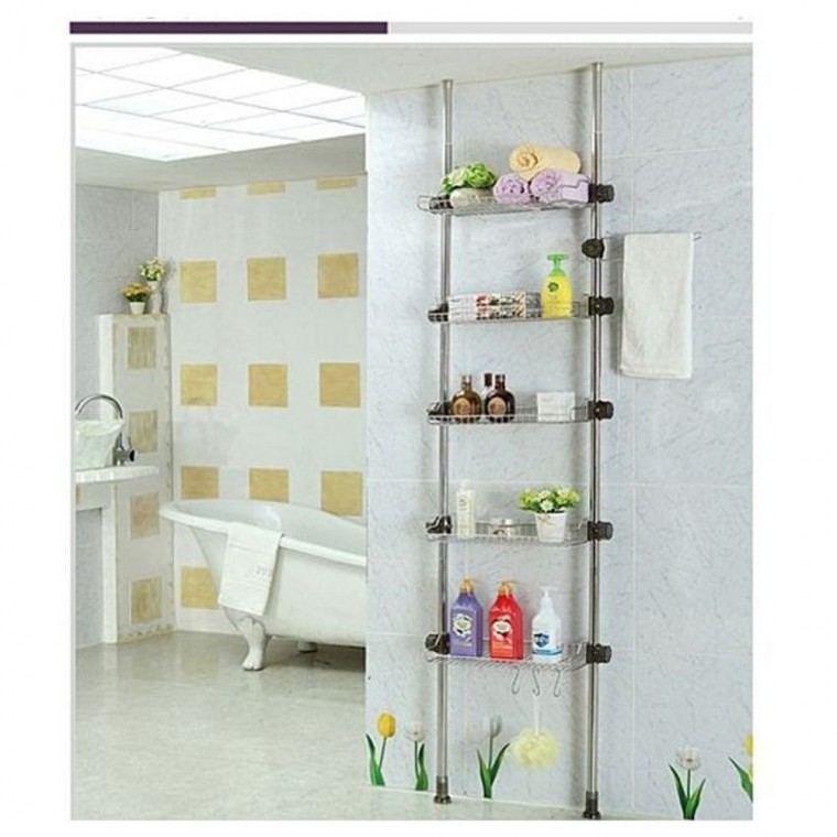 ชั้นวางของอเนกประสงค์สำหรับห้องน้ำ 400 5 ชั้น