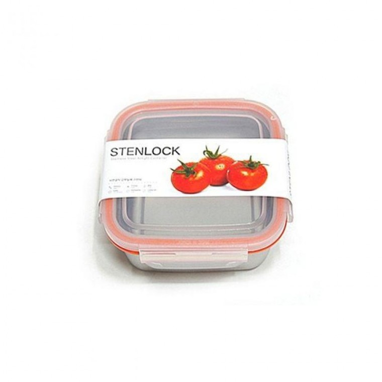 กล่องปิดสนิทสี่เหลี่ยม Steel Lock กำลังสูง เบอร์ 8 1000 มล. สำหรับภาชนะ จาน ชาม กล่องกับข้าว กล่องเครื่องปรุง ของใช้ในบ้าน