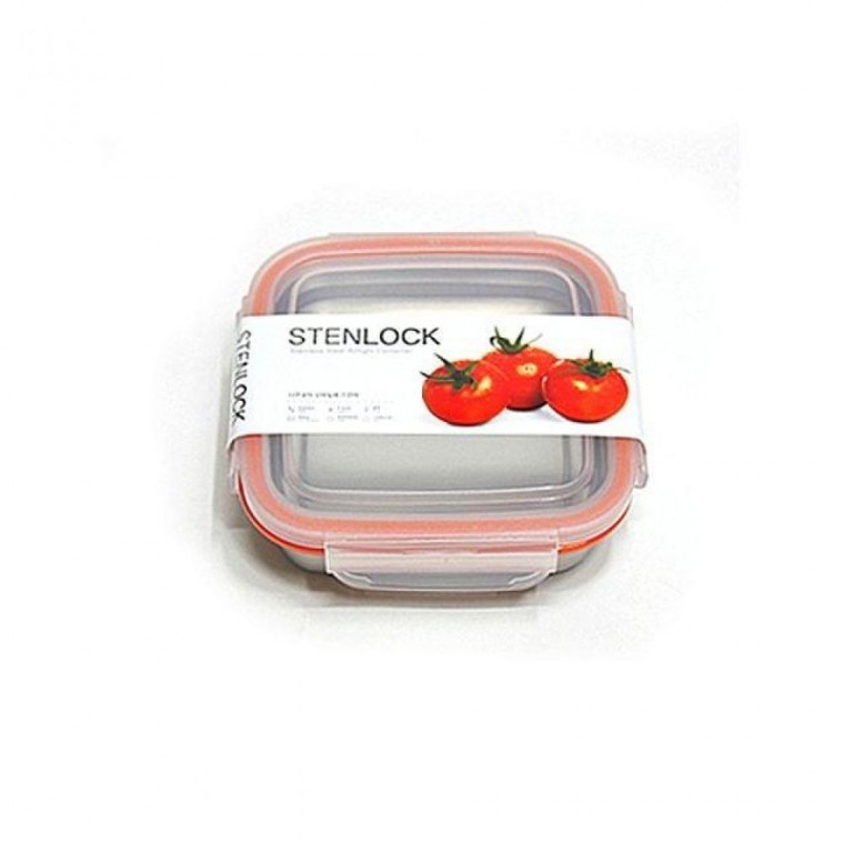 กล่องปิดสนิทสี่เหลี่ยม Steel Lock กำลังสูง เบอร์ 7 740 มล. สำหรับภาชนะ จาน ชาม กล่องกับข้าว กล่องเครื่องปรุง ของใช้ในบ้าน