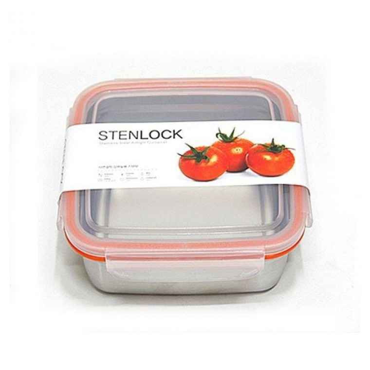 กล่องปิดสนิทสี่เหลี่ยม Steel Lock กำลังสูง เบอร์ 11 1600 มล. สำหรับภาชนะ จาน ชาม กล่องกับข้าว กล่องเครื่องปรุง ของใช้ในบ้าน
