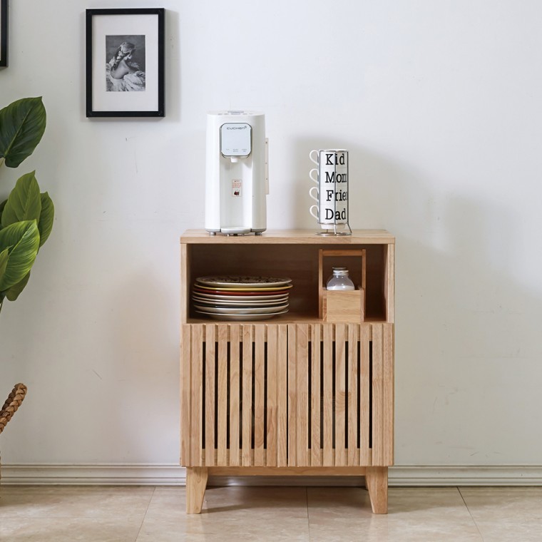 ตู้เก็บเครื่องกรองน้ำไม้จริงยางพารา Maaga ของ Big Picture Furniture (เก็บเงินปลายทาง)