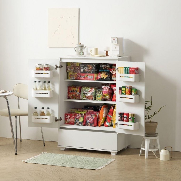 ตู้เก็บของอเนกประสงค์ Pantry 1 ลิ้นชัก ความจุสูง 3 สี