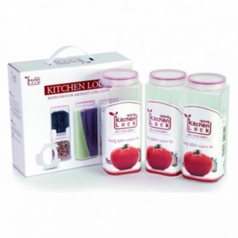 ชุดกล่องถนอมอาหาร KITCHEN LOCK 3 ชิ้น - K3000