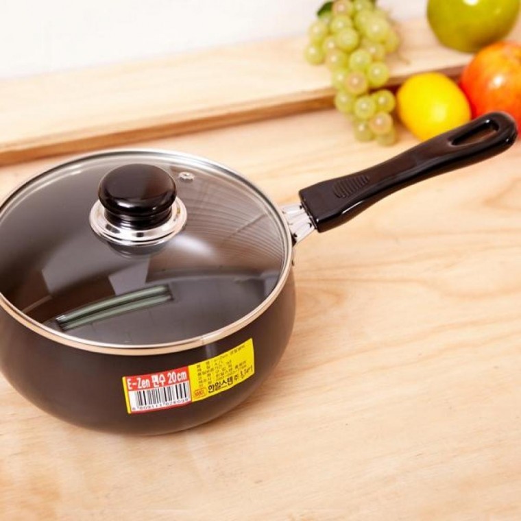 หม้ออลูมิเนียมเคลือบแข็ง Easy Pot ด้ามจับเดียว - 20 ซม.