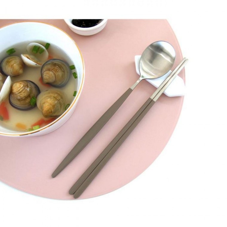 ชุดช้อนตะเกียบโมเดิร์นด้าน (สำหรับคู่แต่งงานใหม่/ครอบครัว/ผลิตในเกาหลี)