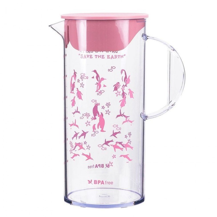 ขวดน้ำ Penguin Simple ผลิตในประเทศ 1.6 ลิตร สีชมพู