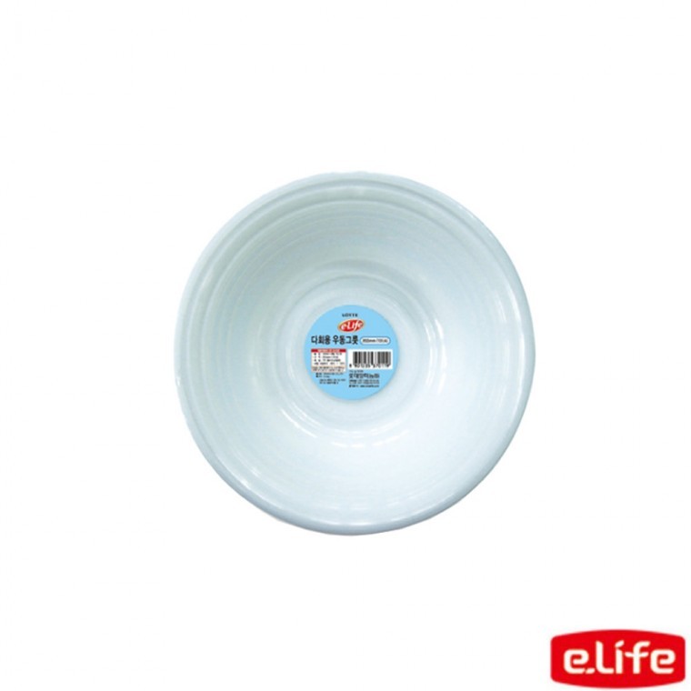 กล่องข้าว Lotte ชามอุด้งอเนกประสงค์ 200 มม. จานใช้แล้วทิ้ง 10 ชิ้น