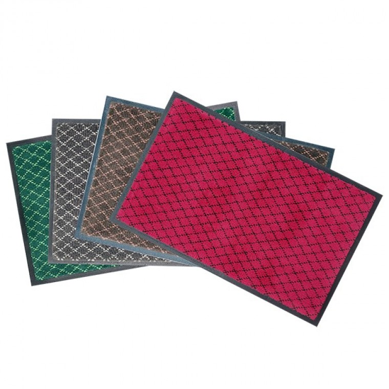 พรมทางเข้า Magic Clean Diamond Carpet ขนาด 50X80 ซม. สีแดง