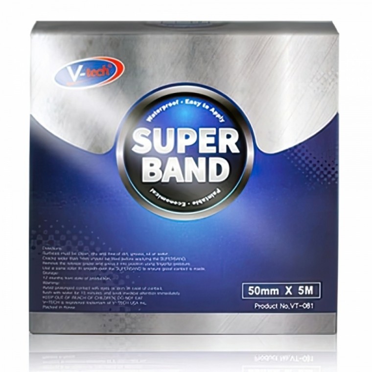 เทปพิเศษ Super Band สำหรับซ่อมเต็นท์ ผ้าใบ กันน้ำรั่ว กันน้ำ ก๊าซ