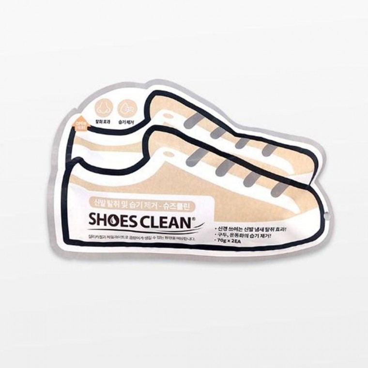 สารดูดความชื้นสำหรับรองเท้า 2 ชิ้น 70 ก. ดับกลิ่น 4 แพ็ค Shoes Clean