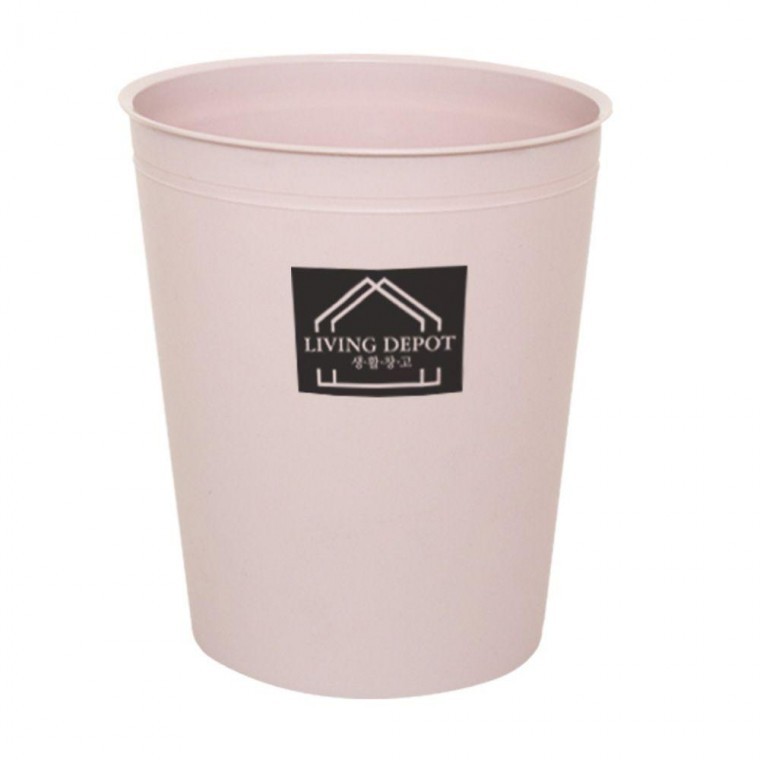 ถังขยะแบบเปิด Living Warehouse สีชมพูอินดี 5.5 ลิตร