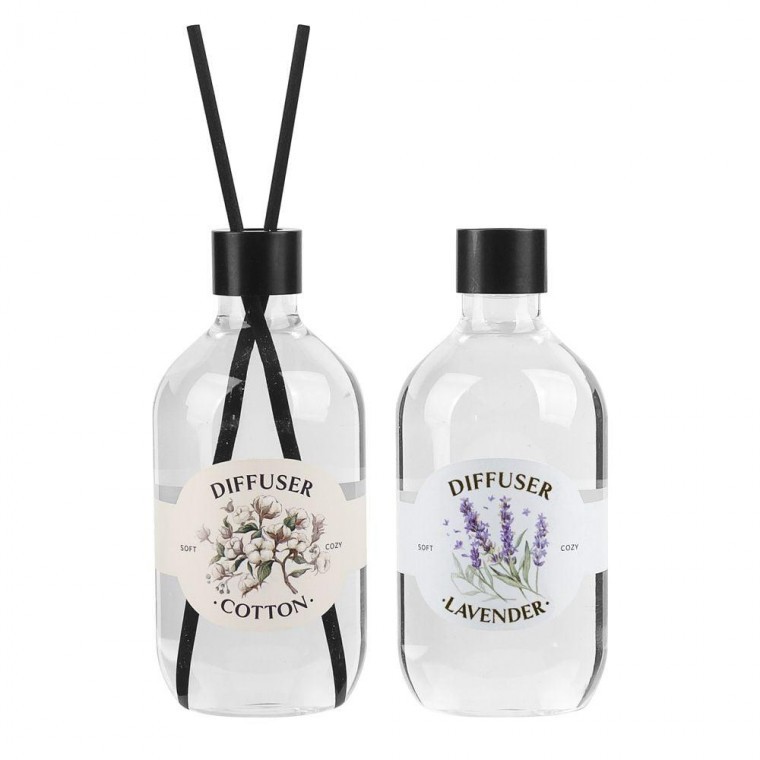 ก้านไม้หอม Signature Diffuser ผลิตในประเทศ 300ml กลิ่นคอตตอน ลาเวนเดอร์