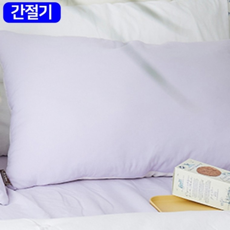 ปลอกหมอน Happy Pini Momo Soft Micro ใยข้าวโพด สำหรับฤดูเปลี่ยนผ่าน 50x70 ซม. (สีลาเวนเดอร์) (ไม่รวมไส้หมอน)