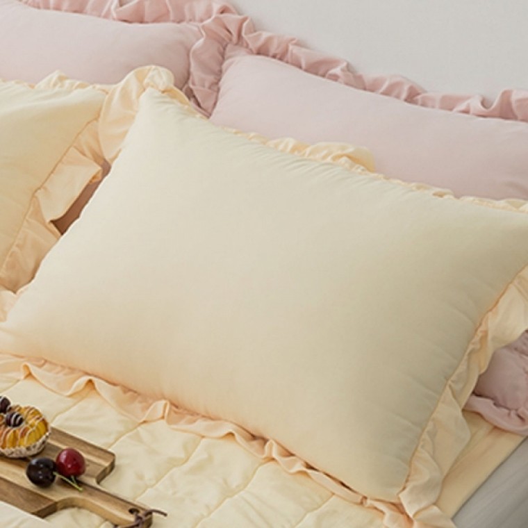 ปลอกหมอน Happy Pini Sorbet Microfiber 50x70 ซม. (สีเลมอนเนด) (ไม่รวมไส้หมอน)