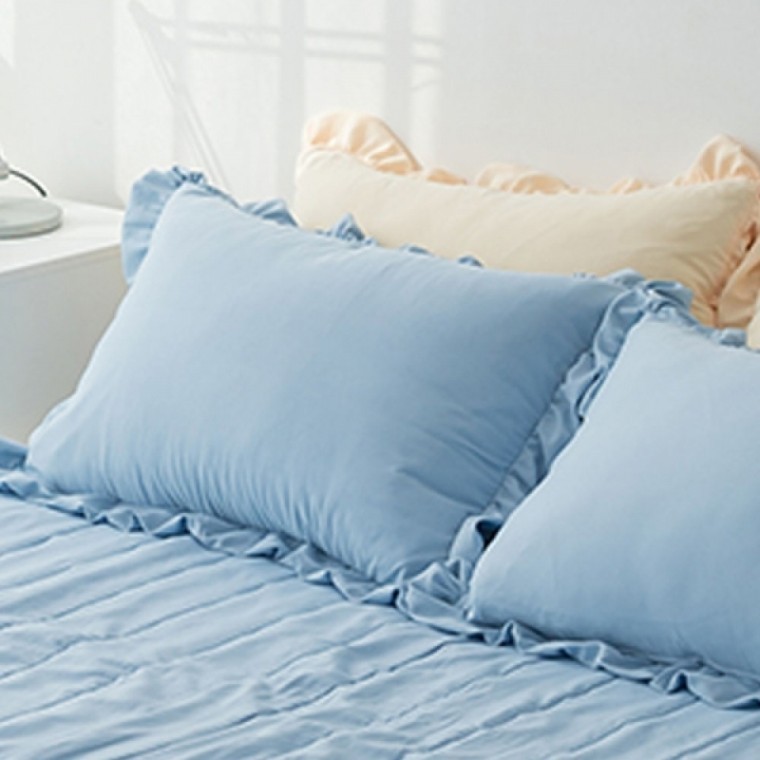 ปลอกหมอน Happy Pini Sorbet Microfiber 50x70 ซม. (สี Frozen Sky) (ไม่รวมไส้หมอน)