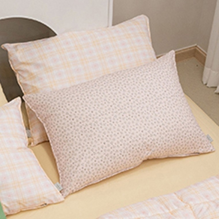 ปลอกหมอน Happy Pini Sugar Check Reversible Soft Micro 50x70 ซม. (สีชมพูส้ม) (ไม่รวมไส้หมอน)