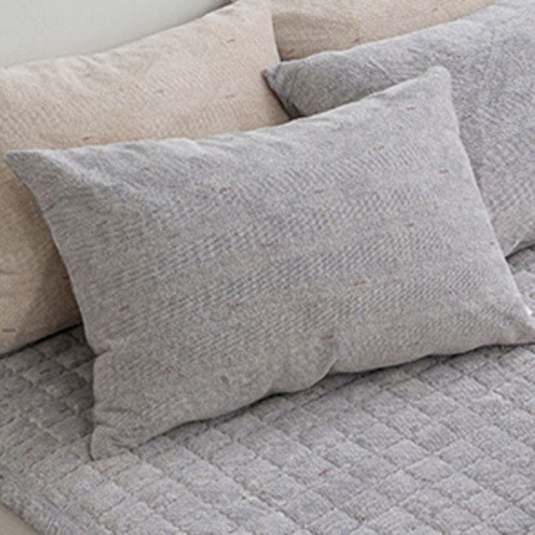 ปลอกหมอน Happy Pini Bebe Reversible Microfiber 50x70 ซม. (สีเทา) (ไม่รวมไส้หมอน)
