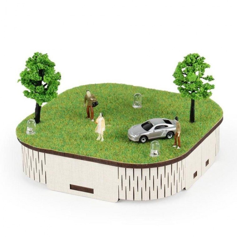 ชุดทำโมเดล LED โคมไฟตั้งโต๊ะ Diorama ขนาดเล็ก EAS Young Gongbang 15000