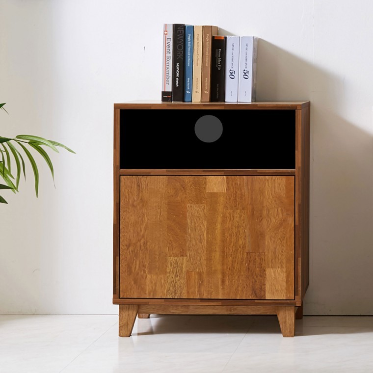 โต๊ะข้างเตียง LPM Merbau ไม้แท้ Big Picture Furniture Silomut 400 (เก็บค่าขนส่งปลายทาง)