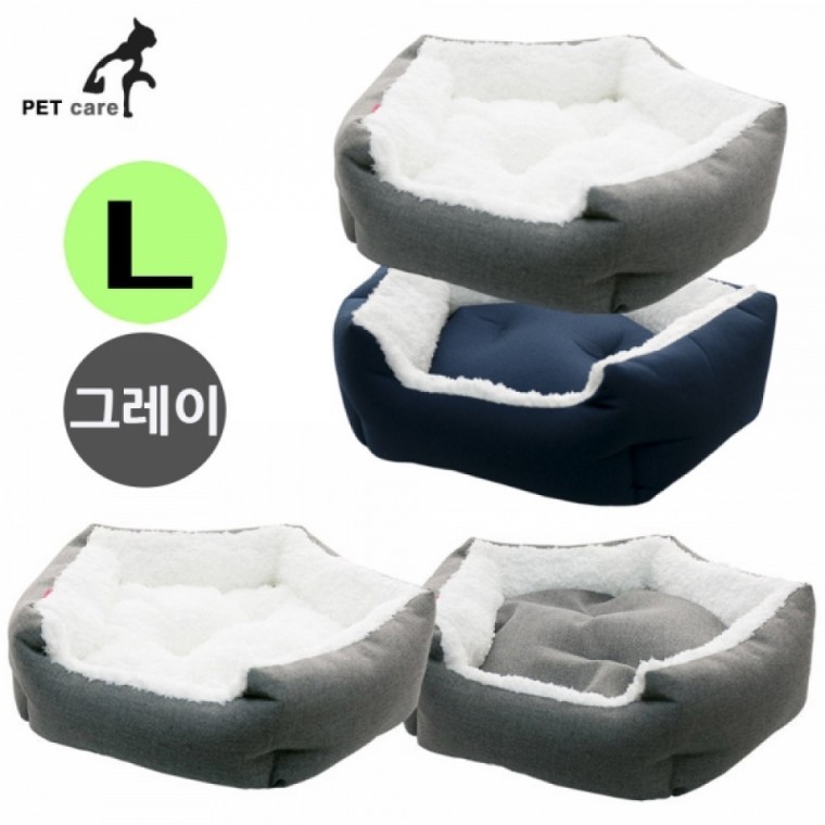 มูอาจิคยอง เบาะบ้านห้าเหลี่ยม (ไซส์ใหญ่) (สีเทา)