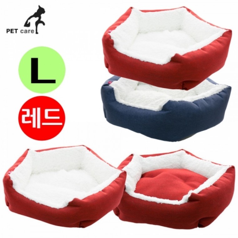 มูอาจิคยอง เบาะบ้านห้าเหลี่ยม (ไซส์ใหญ่) (สีแดง)