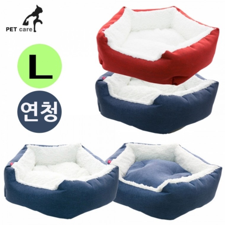 มูอาจิคยอง เบาะบ้านห้าเหลี่ยม (ไซส์ใหญ่) (สีฟ้าอ่อน)