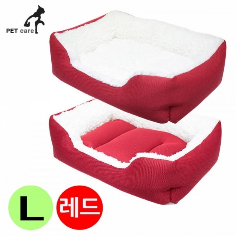 มูอาจิคยอง เบาะบ้านสี่เหลี่ยม (ไซส์ใหญ่) (สีแดง)