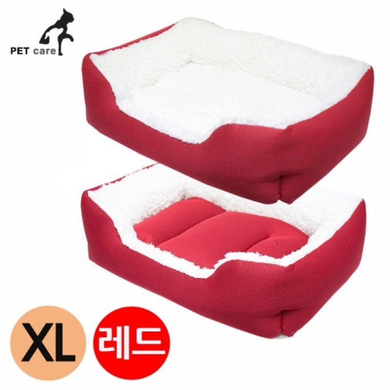 มูอาจิคยอง เบาะบ้านสี่เหลี่ยม (ไซส์ใหญ่พิเศษ) (สีแดง)