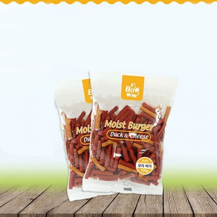ขนมสุนัข เบอร์เกอร์เป็ด อาหารสุนัข 100g x 10 ชิ้น